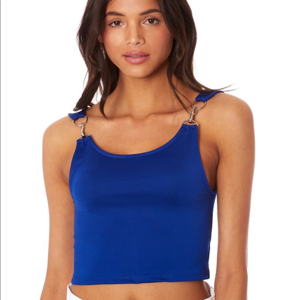 LF Emma & Sam Royal Blue Chain Crop Top XS